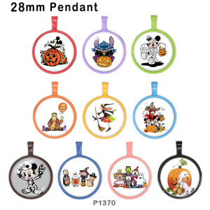 10pcs/lot  Halloween   glass picture printing products of various sizes  Fridge magnet cabochon