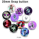 10pcs/lot  Halloween  glass picture printing products of various sizes  Fridge magnet cabochon