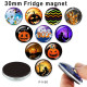 10pcs/lot Halloween  glass picture printing products of various sizes  Fridge magnet cabochon