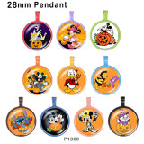 10pcs/lot  Halloween   glass picture printing products of various sizes  Fridge magnet cabochon