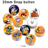 10pcs/lot  Halloween   glass picture printing products of various sizes  Fridge magnet cabochon