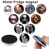 10pcs/lot Halloween  glass picture printing products of various sizes  Fridge magnet cabochon