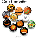 10pcs/lot  Halloween  glass picture printing products of various sizes  Fridge magnet cabochon