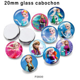 10pcs/lot  princess  glass picture printing products of various sizes  Fridge magnet cabochon