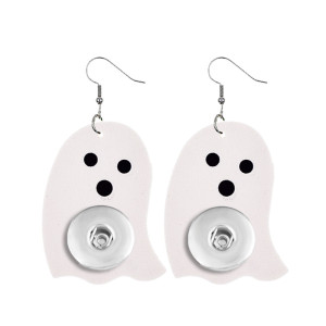 Halloween Leather snap earring fit 20MM snaps style jewelry  earrings for women