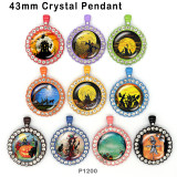 10pcs/lot Halloween  scarecrow  glass picture printing products of various sizes  Fridge magnet cabochon