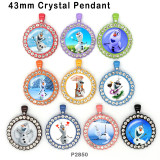 10pcs/lot  Snowman  glass picture printing products of various sizes  Fridge magnet cabochon