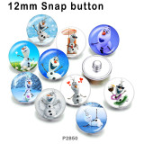 10pcs/lot  Snowman  glass picture printing products of various sizes  Fridge magnet cabochon