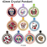 10pcs/lot  Halloween  glass picture printing products of various sizes  Fridge magnet cabochon
