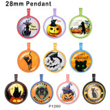 10pcs/lot  Halloween  glass picture printing products of various sizes  Fridge magnet cabochon