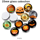 10pcs/lot  Halloween  glass picture printing products of various sizes  Fridge magnet cabochon