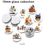 10pcs/lot  Halloween   glass picture printing products of various sizes  Fridge magnet cabochon