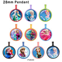 10pcs/lot  princess  glass picture printing products of various sizes  Fridge magnet cabochon