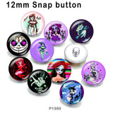 10pcs/lot  Halloween  glass picture printing products of various sizes  Fridge magnet cabochon