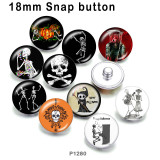 10pcs/lot  Halloween  glass picture printing products of various sizes  Fridge magnet cabochon