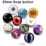 10pcs/lot  Halloween  glass picture printing products of various sizes  Fridge magnet cabochon