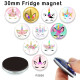 10pcs/lot  Unicorn  glass picture printing products of various sizes  Fridge magnet cabochon