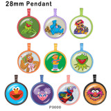 10pcs/lot  Super Smart  Cartoon  glass picture printing products of various sizes  Fridge magnet cabochon