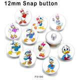 10pcs/lot  Cartoon  Donald  glass picture printing products of various sizes  Fridge magnet cabochon