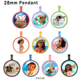 10pcs/lot  Cartoon  princess  glass picture printing products of various sizes  Fridge magnet cabochon
