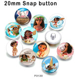 10pcs/lot  Cartoon  princess  glass picture printing products of various sizes  Fridge magnet cabochon