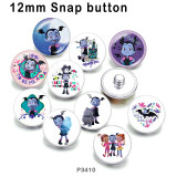10pcs/lot  Cartoon  glass picture printing products of various sizes  Fridge magnet cabochon
