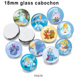 10pcs/lot  princess  glass picture printing products of various sizes  Fridge magnet cabochon
