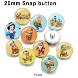 10pcs/lot  princess  glass picture printing products of various sizes  Fridge magnet cabochon