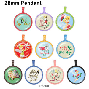 10pcs/lot  princess Elves  glass picture printing products of various sizes  Fridge magnet cabochon