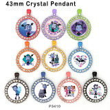 10pcs/lot  Cartoon  glass picture printing products of various sizes  Fridge magnet cabochon