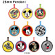 10pcs/lot  Cartoon  Mickey glass picture printing products of various sizes  Fridge magnet cabochon