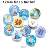 10pcs/lot  princess  glass picture printing products of various sizes  Fridge magnet cabochon