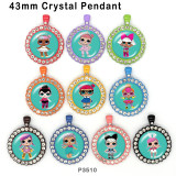 10pcs/lot  doll  glass picture printing products of various sizes  Fridge magnet cabochon