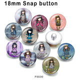 10pcs/lot  doll  glass picture printing products of various sizes  Fridge magnet cabochon