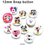 10pcs/lot  Cartoon  glass picture printing products of various sizes  Fridge magnet cabochon