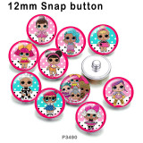 10pcs/lot  doll  glass picture printing products of various sizes  Fridge magnet cabochon