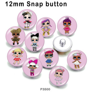 10pcs/lot  doll  glass picture printing products of various sizes  Fridge magnet cabochon