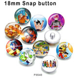 10pcs/lot  Cartoon  glass picture printing products of various sizes  Fridge magnet cabochon