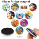 10pcs/lot  Cartoon  glass picture printing products of various sizes  Fridge magnet cabochon