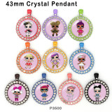 10pcs/lot  doll  glass picture printing products of various sizes  Fridge magnet cabochon