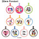 10pcs/lot  Cartoon  glass picture printing products of various sizes  Fridge magnet cabochon