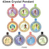 10pcs/lot  Cartoon  princess glass picture printing products of various sizes  Fridge magnet cabochon