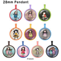 10pcs/lot  doll  glass picture printing products of various sizes  Fridge magnet cabochon