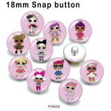 10pcs/lot  doll  glass picture printing products of various sizes  Fridge magnet cabochon