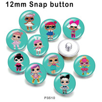 10pcs/lot  doll  glass picture printing products of various sizes  Fridge magnet cabochon