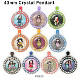 10pcs/lot  doll  glass picture printing products of various sizes  Fridge magnet cabochon