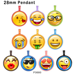 10pcs/lot  emoticon  glass picture printing products of various sizes  Fridge magnet cabochon