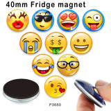 10pcs/lot  emoticon  glass picture printing products of various sizes  Fridge magnet cabochon