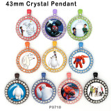 10pcs/lot  Cartoon  Big white  glass picture printing products of various sizes  Fridge magnet cabochon