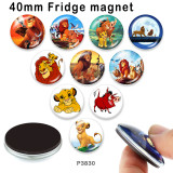 10pcs/lot  Animal World  glass picture printing products of various sizes  Fridge magnet cabochon